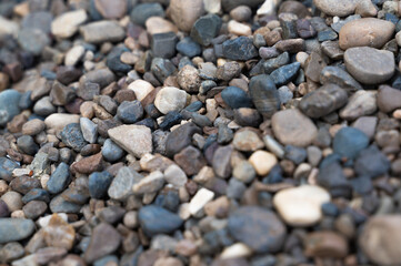 A Varied Pebble Pattern Appears on the Ground Surface, Adding Depth to the Scenery and Landscape
