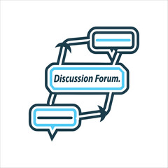 Discussion Forum Speech Bubbles Connected Network Discussion Forum Speech bubbles connected