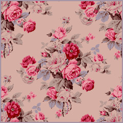 seamless pattern with roses