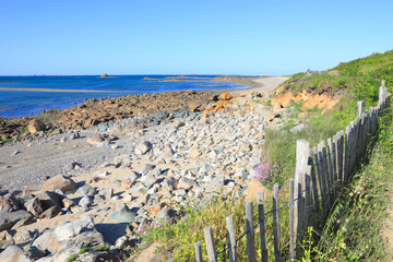 Beautiful seaside in Côtes d'Armor, Brittany, France