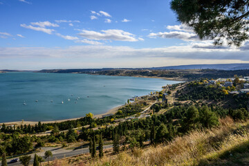 The artificial Tbilisi Sea, created in the 1950s, provides Tbilisi with water and recreation.