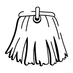 A doodle style icon representing fringe
