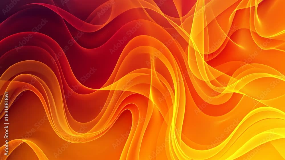 Poster moody warm colors abstract background with soft textures and vibrant fluid shapes