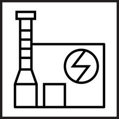 Geothermal Plant icon design