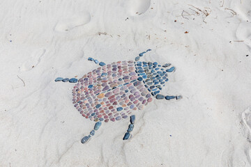Kunst am Darßer Weststrand.