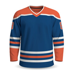 Realistic Ice Hockey home jersey in style