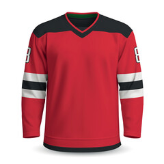 Fototapeta na wymiar Realistic Ice Hockey home jersey in style