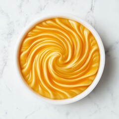 Swirling Caramel Delight, A Visually Appealing Sweet Treat