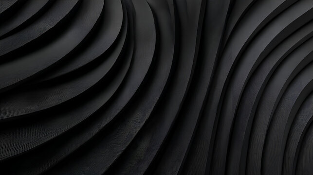 A pattern of dark curved parallel textured bands creates a wavelike visual effect
