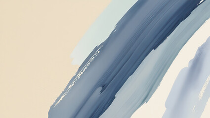 Soft watercolor background with abstract blue brush strokes