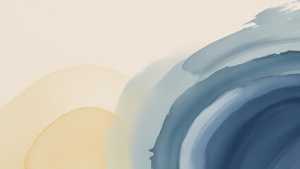 Artistic pastel watercolor background with calm blue hues