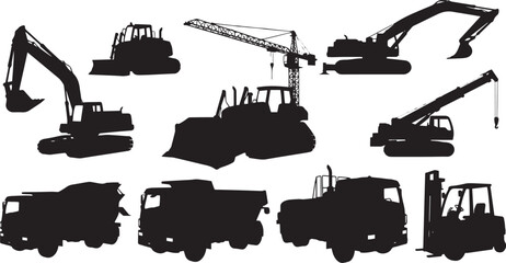 Obraz premium Construction Equipment Set