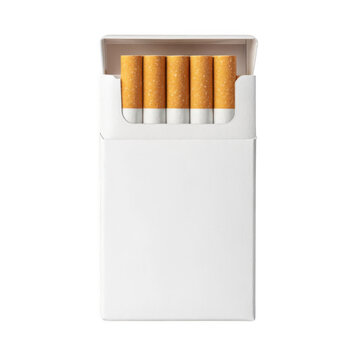3d pack of cigarettes with white cardboard