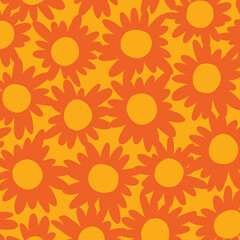 seamless floral pattern, hand drawing abstract flowers patterns