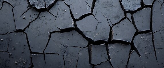 Abstract Dark Cracked Texture