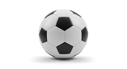 Fototapeta premium Soccer ball on white background