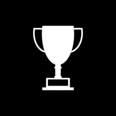 trophy icon, trophy vector on transparent background