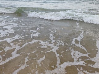 waves on the beach