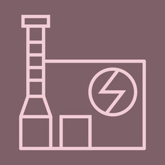 Geothermal Plant icon design