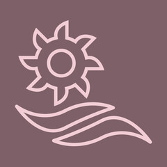 Hydroelectric Generator icon design