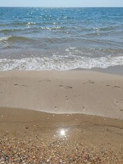 footprints on the beach