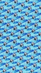 Padlock Of Security Seamless Pattern