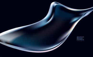Abstract background of luminescent liquid bubbles. Glass round shapes.