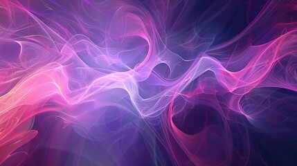 Obraz premium Abstract waves of violet and pink hues creating a mesmerizing motion effect