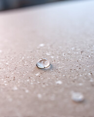 Water Droplet on Surface