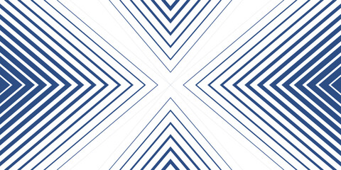 Minimal blue and White Background with Arrow Pointing Right. Striped Transition from Black to White Abstract Strict Lines. Simple Patterns. Vector Illustrations.