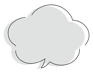 シンプルでおしゃれな手描き吹き出しのイラスト