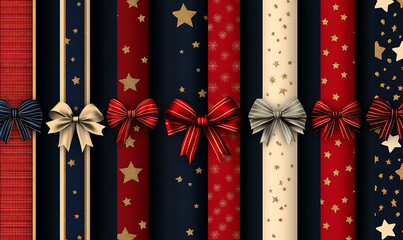 Christmas and New Year background with festive decorations, snowflakes, and holiday-themed elements. Ideal for greeting cards, invitations, and seasonal designs.