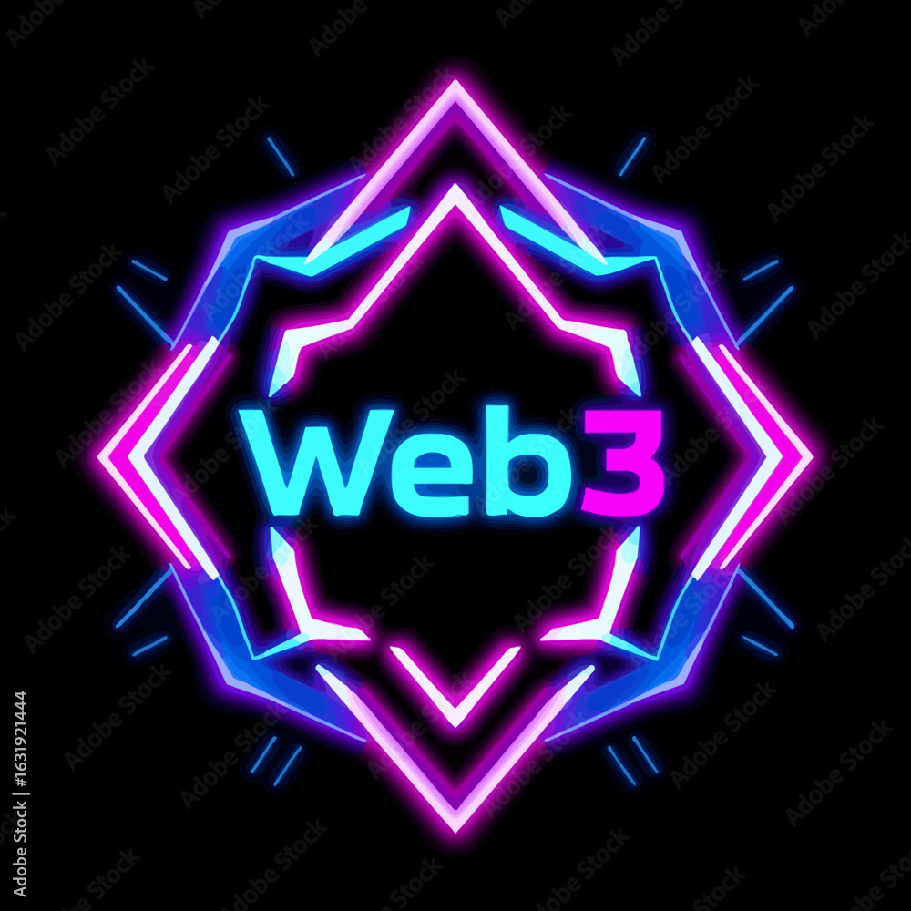 Poster a neon-style graphic featuring the text 