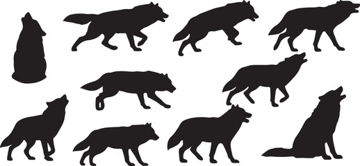wolf silhouette