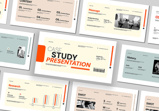 Case Study Presentation Template for Business Strategy and Client Report