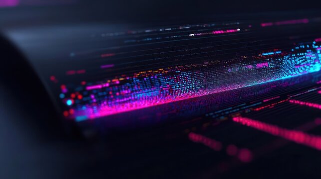 fiber optics background with lots light spots