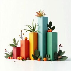 Growth Chart with Plants