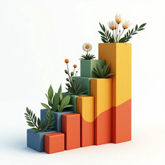 Growth Chart with Plants