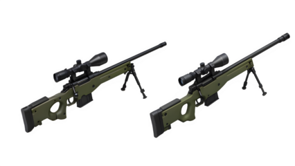 Side-by-Side PNG Comparison of Real AWM and Video Game-Inspired AWM with HUD Overlay