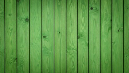 Naklejka premium Vibrant green wooden planks create a fresh and natural backdrop texture