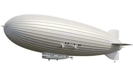 Naklejka premium Explore vintage airship zeppelin dirigible aviation history travel transportation technology illustration on transparent background