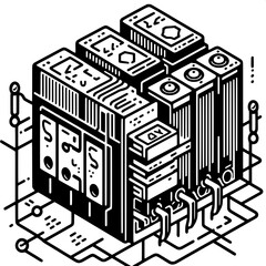 Relay Symbol SVG | Electronics Control Switch
