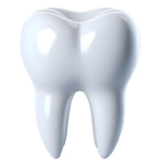 tooth on white background