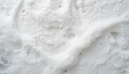 Abstract Background with White Soapy Foam and Bubbles in a Clean Minimal Texture