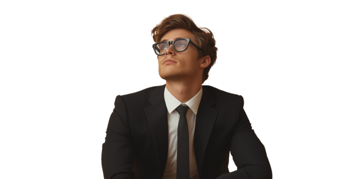 Handsome businessman in business attire