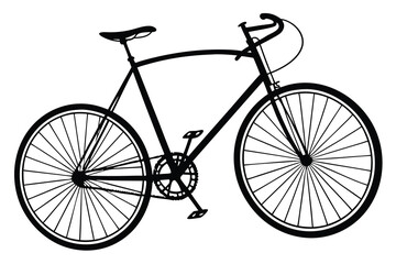 Vintage bicycle silhouette