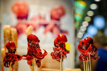 Delicious Little Lacquered Octopuses Nishiki