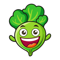 funny cartoon vegetables