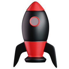 rocket isolated on white background