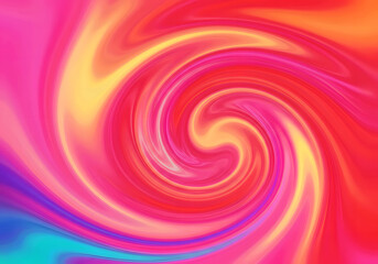 Obraz premium Abstract Swirling Vibrant Pink, Orange, and Teal Vortex Background; Dynamic Energy, Fluid Motion, Modern Design.